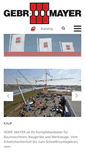 Mobile Screenshot of gebrmayer.de